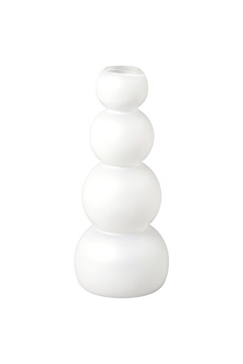 IKEA VINTERFINT Vase, frosted glass/white, 32 cm