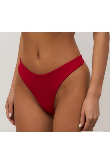 embody Ladies' swim thong briefs, red lm060