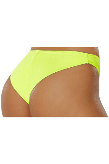 embody Women's Brazilian swim briefs, neon yellow lm056