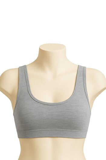 Emay Grey Mi 1817 Sports Bra with 6 Pads