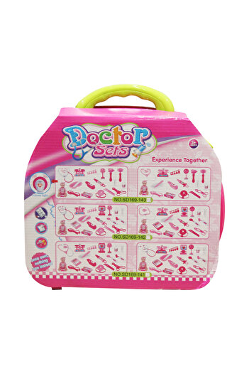 TSUMAB Doctor Play Set for Kids – 20 Pcs Medical Kit with Carry Case (Pink)