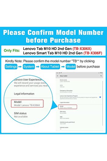 PROCASE واقي شاشة من الزجاج المقوى (عبوة من قطعتين) لجهاز Lenovo Tab M10 HD مقاس 10.1 بوصة (TB-X306X / TB-X306F) -