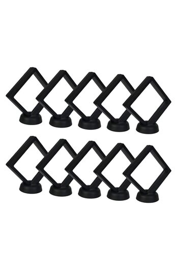 Generic Khazna Jewelry Display Box, 5PCS Floating Frame Jewelry Stand, 3D Jewelry Organizer Box, Transparen
