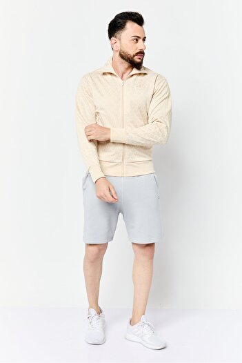 adidas Men Sportswear Fit Long Sleeves Running Jacket, Beige