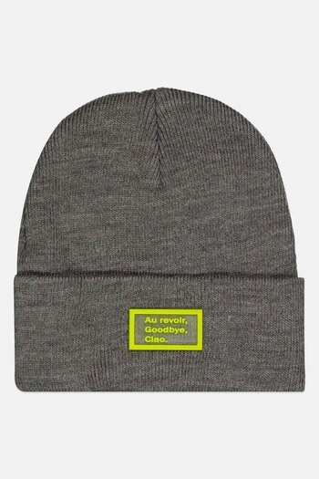 DeFacto Men Knitted Goodbye Beanie, Grey