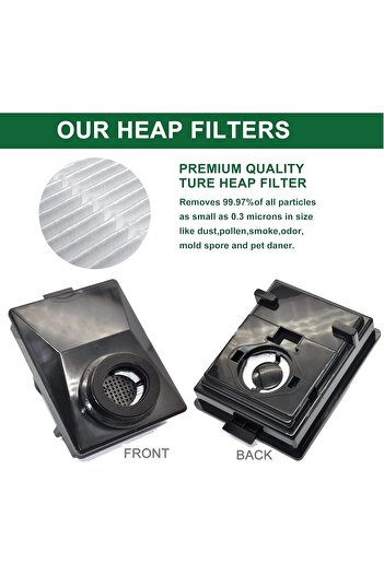 EZ SPARES Replacement HEPA Filters for Rainbow E2 (Compatible with R12179 & R12647B) - Pack of 2