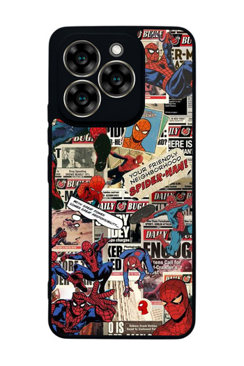 Aksel Kılıf Reeder S919 Compatible Printed , Matte Black, Soft Silicone, Protective, Shock Absorbing Cover, Case