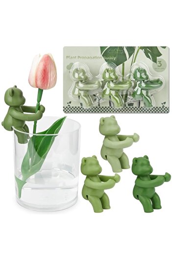 Generic 3Pcs Plant Propagation Buddy, Cute Bears Plant Propagation Holder For Sprouts, Stems, Shoots, And C