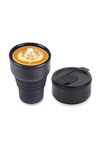 Generic Collapsible Travel Cup, Reusable Coffee Cup To-Go Pocket Size Silicone Foldable Water Bottle, for H