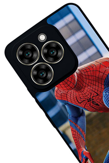 Aksel Kılıf Reeder S919 Compatible Printed , Matte Black, Soft Silicone, Protective, Shock Absorbing Cover, Case