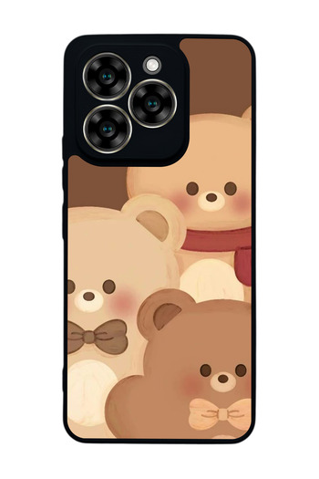 Aksel Kılıf Reeder S919 Compatible Printed , Matte Black, Soft Silicone, Protective, Shock Absorbing Cover, Case