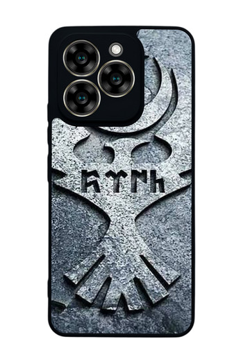 Aksel Kılıf Reeder S919 Compatible Printed , Matte Black, Soft Silicone, Protective, Shock Absorbing Cover, Case