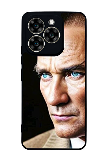 Aksel Kılıf Reeder S919 Compatible Printed , Matte Black, Soft Silicone, Protective, Shock Absorbing Cover, Case