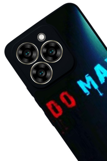 Aksel Kılıf Reeder S919 Compatible Printed , Matte Black, Soft Silicone, Protective, Shock Absorbing Cover, Case