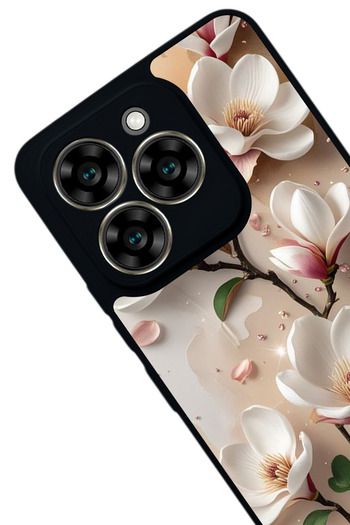 Aksel Kılıf Reeder S919 Compatible Printed , Matte Black, Soft Silicone, Protective, Shock Absorbing Cover, Case