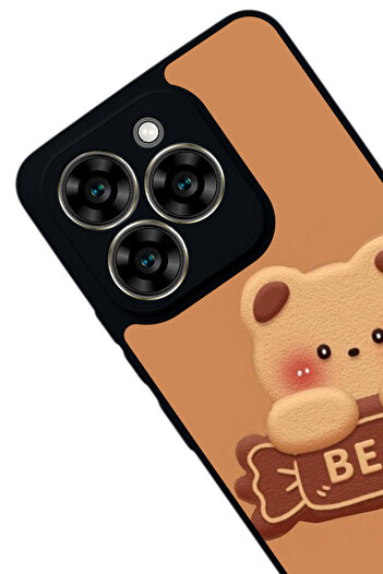 Aksel Kılıf Reeder S919 Compatible Printed , Matte Black, Soft Silicone, Protective, Shock Absorbing Cover, Case