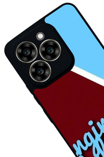 Aksel Kılıf Reeder S919 Compatible Printed , Matte Black, Soft Silicone, Protective, Shock Absorbing Cover, Case
