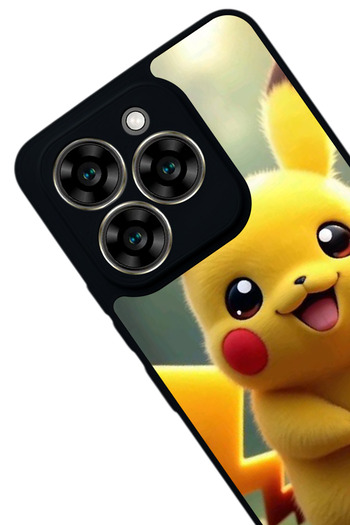 Aksel Kılıf Reeder S919 Compatible Printed , Matte Black, Soft Silicone, Protective, Shock Absorbing Cover, Case