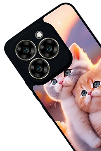 Aksel Kılıf Reeder S919 Compatible Printed , Matte Black, Soft Silicone, Protective, Shock Absorbing Cover, Case