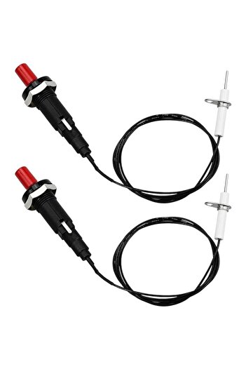Generic Excefore Piezoelectric Igniter, 30cm Long Propane Push Button Piezo Igniter Kit, 1 out 1 Button Pie