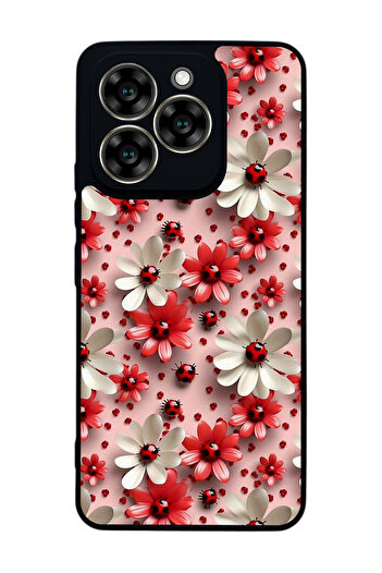 Aksel Kılıf Reeder S919 Compatible Printed , Matte Black, Soft Silicone, Protective, Shock Absorbing Cover, Case