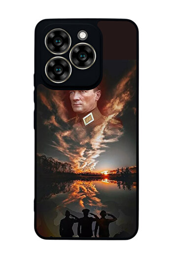 Aksel Kılıf Reeder S919 Compatible Printed , Matte Black, Soft Silicone, Protective, Shock Absorbing Cover, Case