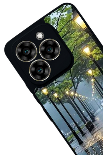 Aksel Kılıf Reeder S919 Compatible Printed , Matte Black, Soft Silicone, Protective, Shock Absorbing Cover, Case