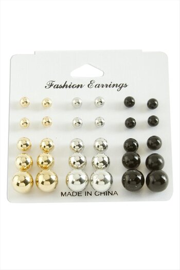 AKSESUARIM Pearl Earrings 30 Pieces