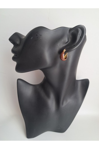 BHR AKSESUAR Brown retro earrings