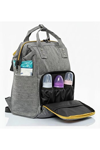 BuMeria Mother Baby Backpack Care Bag with Thermal Pocket, Bottle Compartment, Large Capacity