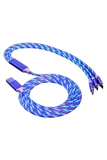 Smart 3-in-1 charging cable with light flow (stock clearance)