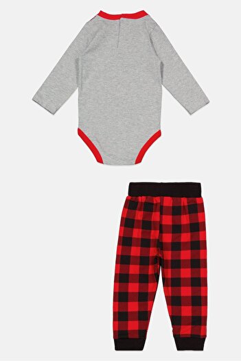 KOALA KIDS Toddlers Boy 2 Piece Graphic Print Top And Bottom Set, Grey