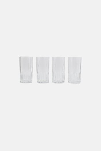 Bombay 4 Pcs Monaco Dof Glass 384 ml, Transparent