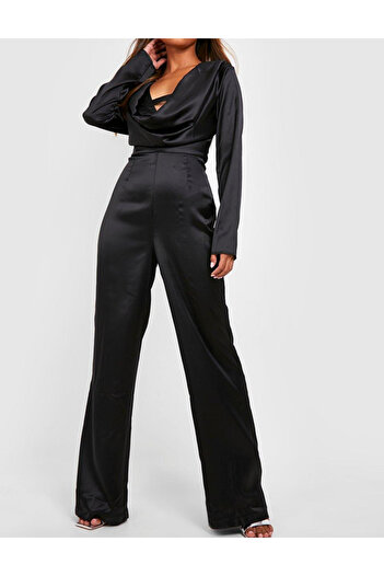 BOOHOO long jumpsuit, black