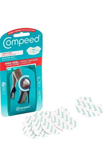 Compeed High Heel Blister Plasters, 5 Hydrocolloid Plasters, 4.2 x 6.8 cm