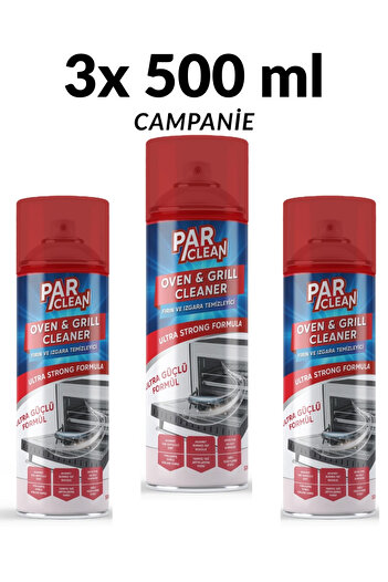 Parlement Oven, Stove, Grill Degreaser and Cleaner 3x 500 ml -Par Clean
