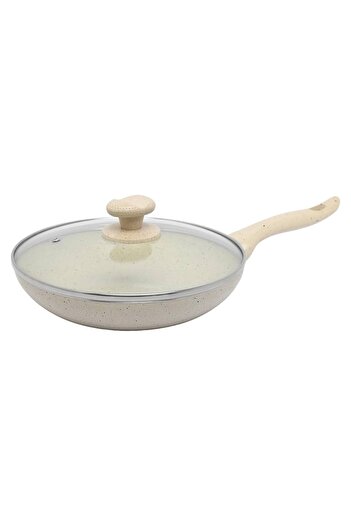 cc bin shihon 32cm Granite Frying Pan with Glass Lid