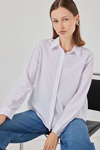 Hiccup Bdart Relaxed Fit Poplin Button down Shirt