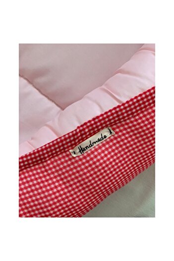 OEM Baby basket 100x57 cm, red exterior and pink interior
