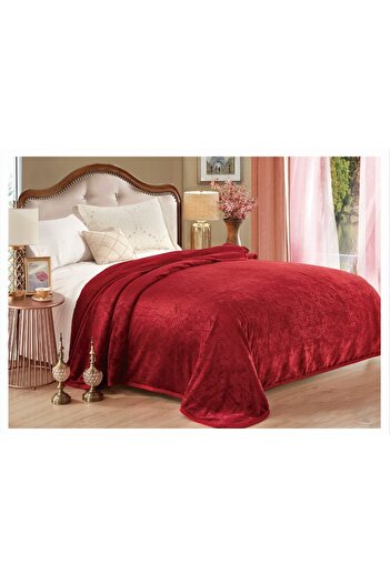 StartOver Soft and fluffy Coccolino blanket for 2 people, 200 x 230 cm, Maroon