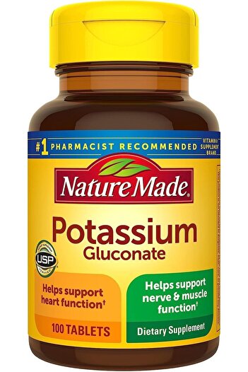 Bayer Nature Made Potassium Gluconate 550 Mg 100 Tablets