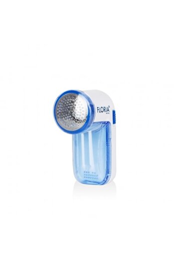 Floria Portable electric lint remover, blue, wide blade, 8800 rpm