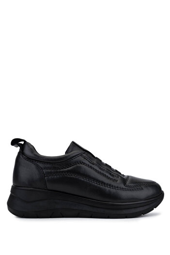 Tamer Tanca Women's Genuine Leather Black Comfort Shoes