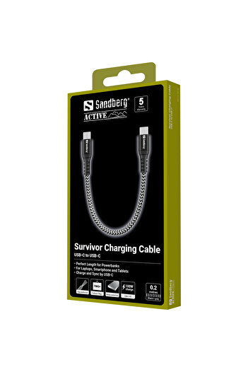 Other Kabel USB-C Sandberg Survivor 0,2 m 100W