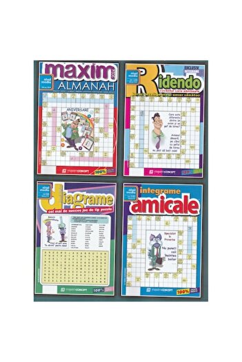 Maxim Grup Maxim Almanac 2024, Ridendo crossword puzzles, Amicale crossword puzzles, logic games diagrams - Maxim Consulting