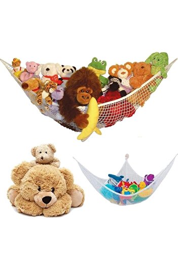 Generic TERRIFI Extra Large Stuffed Animal Toy Hammock, Premium Plush Hanging Organizer for Kids, Jumbo Mes