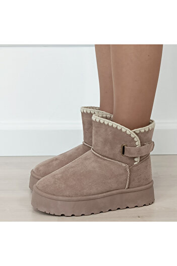 SOFILINE Khaki short fur boots DAY9058 116