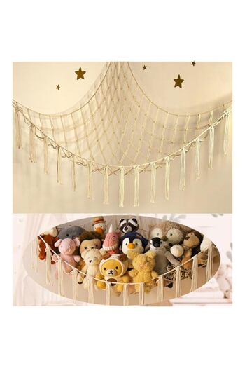 Generic Stuffed Animal Storage Hammock or Net Corner - Large Toy Hammock Net for Stuffed Animals Room Decor