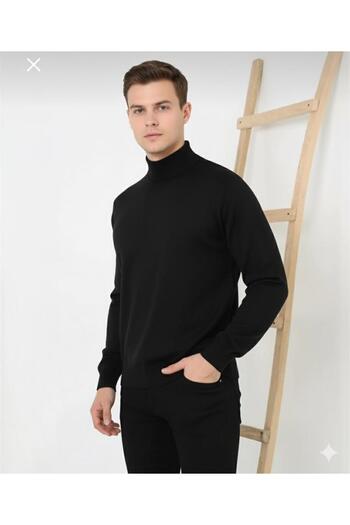 AXXAN Men's Knitwear Sweater Half Turtleneck Sweater