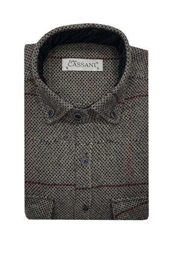 FABİO CASSANİ Men's Winter Genuine Lumberjack Shirt - 7401